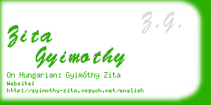zita gyimothy business card